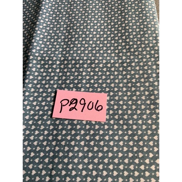 Blue & White Heart Pattern Cotton Fabric 1/2 Yard 44" Wide Sewing Crafting - Picture 5 of 5